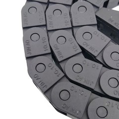 2M 2000mm Black Long Nylon Cable Drag Chain Wire Carrier 10 x 10mm