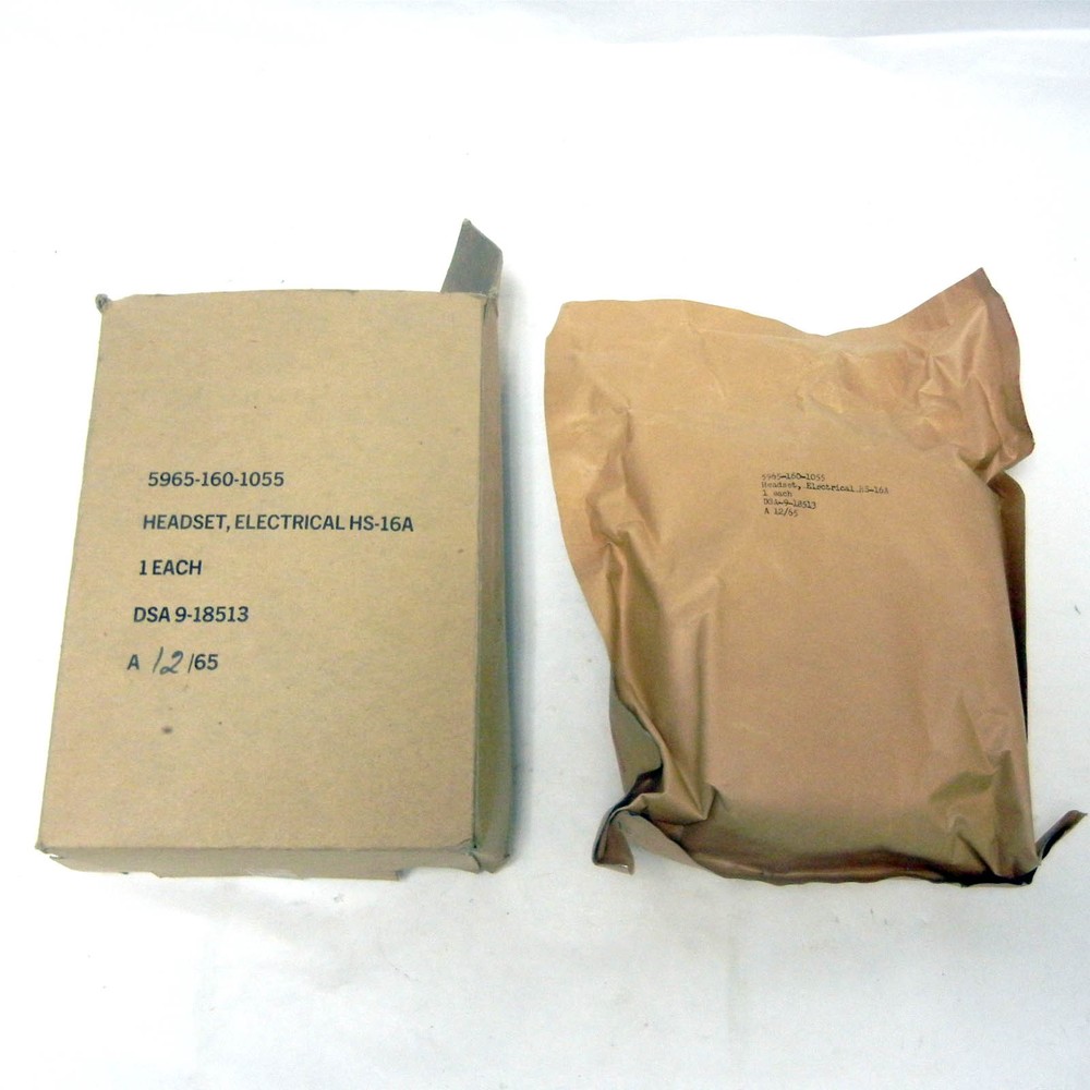 HEADSET ELECTRICAL HS-16 A 5965-160- 1055