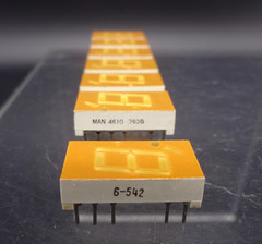 7Pc MAN4610A 7-Segment LED Display Orange Common-Cathode RHD QT