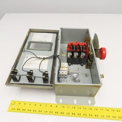 Cutler Hammer DH361UDKW 30A 600VAC 250VDC 3 Pole Non Fused Safety Disconnect