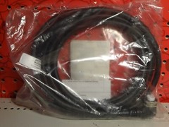 Hubbell 12ft Mini-Quick Female Plug #16 AWG STOOW Cable Assembly 3 pin HCMA03112