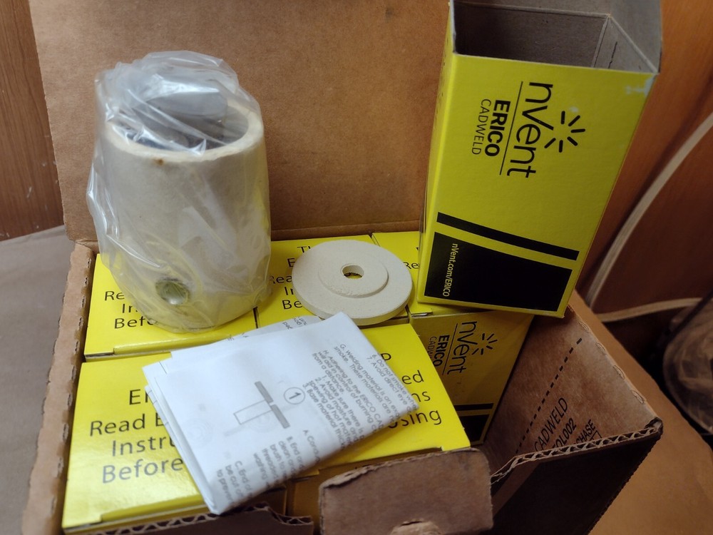 Box of 6, Cadweld GT1161V One Shot, #1-2 Solid Cable to 5/8″ Ground Rod