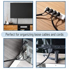 Wire Loom Tubing Cable Management Cord Cover Sleeve Protector Pets Hide Wrap