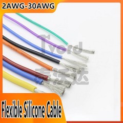 Flexible Silicone Cable Wire 2/4/6/7/8/10/12/14/16 – 30 AWG 0.08mm Tinned Copper
