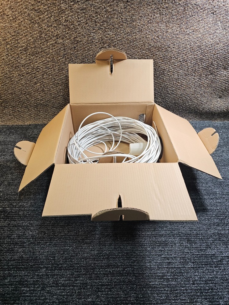 Carol C5775.31.02 1000 ft 1C/18 Rg6/U CM Cable Copper Clad Steel Conductor White