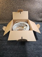 Carol C5775.31.02 1000 ft 1C/18 Rg6/U CM Cable Copper Clad Steel Conductor White