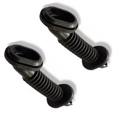 2PC 25x39mm Car Harness Wiring Door Tube Rubber Sleeve Dust-proof Oval Black HOT