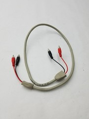 VCR BK CH1/L RD: CH2/R, 2 Sided Black and Red Battery Pin Cable