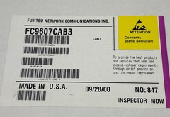 Fujitsu FC9607CAB3 Network Communication Cable – New OEM – USA Made