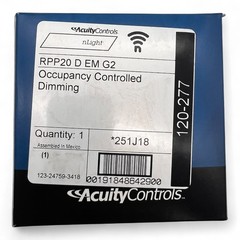 Acuity Controls nLight RPP20 D EM G2 Occupancy Controlled Dimming Red Switching