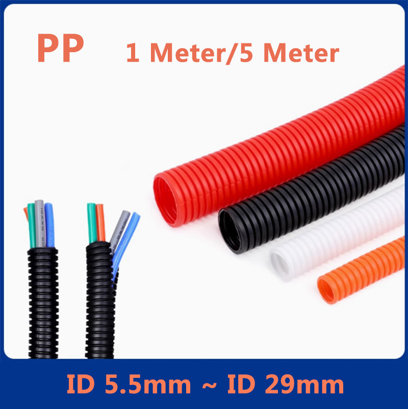 Conduit Spilt Cable Tidy Flexible Tube Convoluted Protection Tubing Corrugated