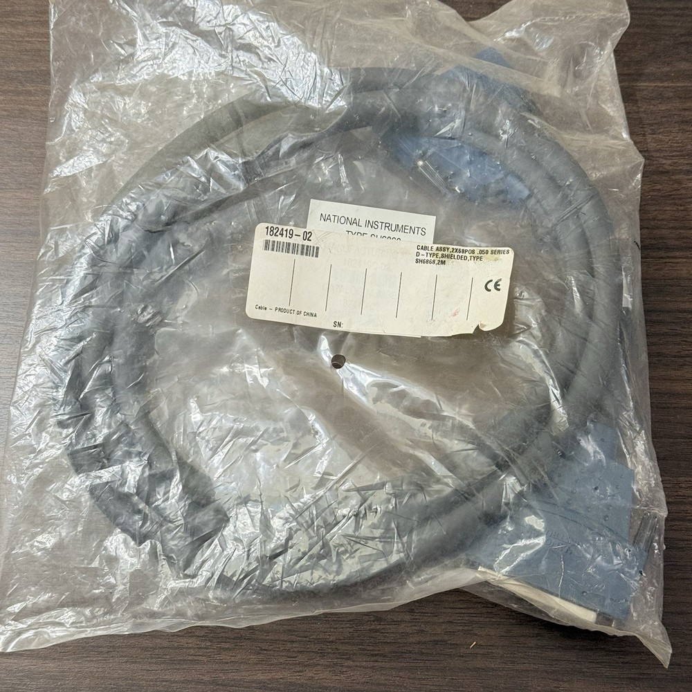 National Instruments SH6868 182419-02 2m Shielded Cordset Cable Assembly