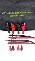 Loop Check Phones Electrician Continuity Test Phone Set TE001-N in Red or Black