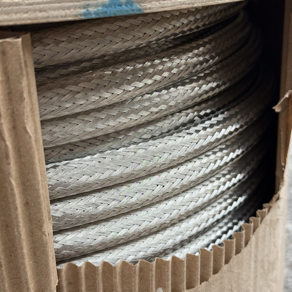 TE Connectivity RAY-101-12.5(100) Tinned Copper Braided Sleeving 328 ft Reel