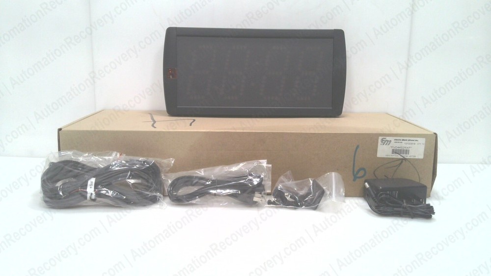 ELECTRO-MATIC PRODUCTS FVD44S2RXP RED 4 DIGIT CLOCK, VOLTAGE RATING:, NE #340765