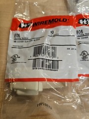 Wiremold 806 NM Cover Clip 800 Series Ivory 5 Packs of 10
