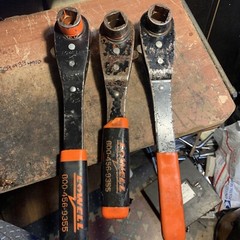 LOT OF (3) I FARGO 2 Lowell Reversible Lineman Ratchet 1 x 1-1/8 x 3/4 USA