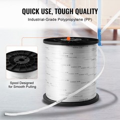 VEVOR Polyester Pulling Tape Mule Tape 1/2″ x 5249′ 1250 lbf Tensile Capacity