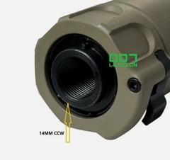 1x SOCOM556-MINI2 14mm CCW Non-functional Suppressor Dark Earth Tan Toy Mode