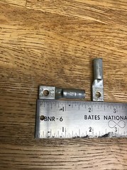 Lot Of 22 Burndy S/10 Copper Compression Terminal Lug Gray 1-Hole 4AWG 3/16″