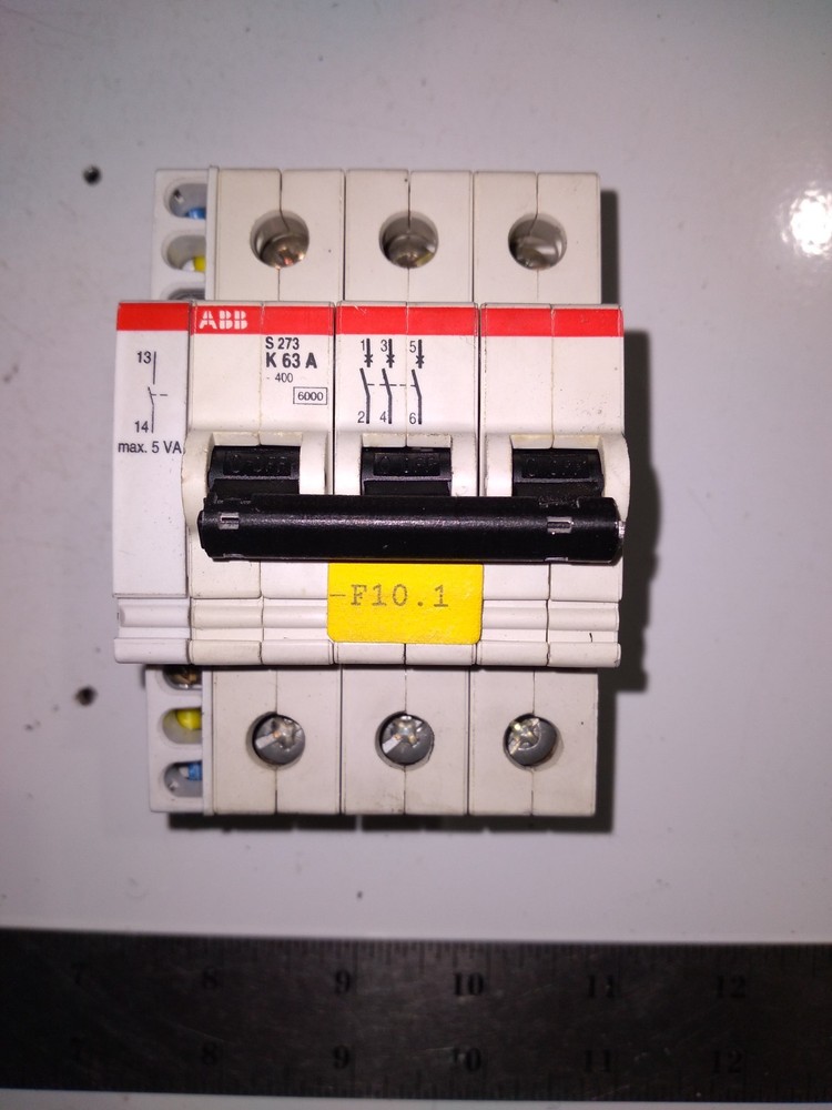 ABB S 273 K 63 A 400 6000 CIRCUIT BREAKER MCB