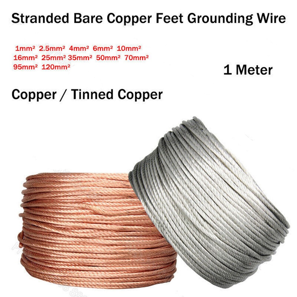 Ground Wire Stranded Bare Copper Feet Grounding Soft Oxygen Free Copper Annealed