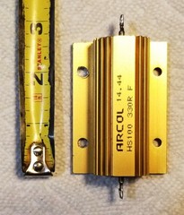 SET of 3: Power Resistor 330 ohm, 100W (ARCOL HS100 330R)