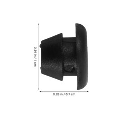 200Pcs Round Rubber Cable Grommets for Electrical Wiring Black Sealing Plugs