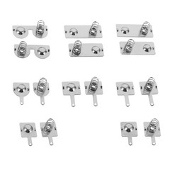 1 Set Durable Silver Battery Spring Contact Plate for Battery Holder Replacement