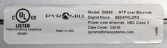Pyramid DIG46 TimeTrax Sync PoE LED Wall Clock Red 4″ 6-Digit | SED4R6LDRS