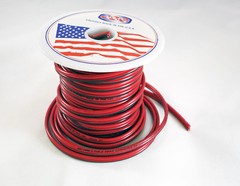 50′ Stranded Copper JSC Red/Black Zip Wire 18 AWG Cable Cord Power Gauge GA