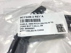 Unbranded 5C734M-2 Rev A Y-Cable 3MM Pitch 2X8 Pin M to J1962 Male + Female 2M