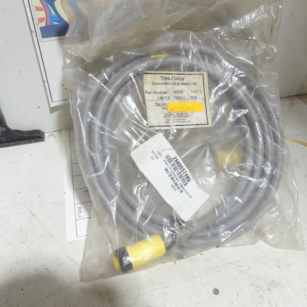 TPC Trex Onics 60309 Shielded DeviceNet Cable 5 Pin Female Mini Head – 3 Meters