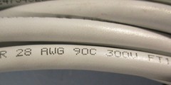 Leoni Elocab E47543EC Servo Cable 28AWG 90C 300V W/ 20-Pin Female Connector