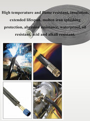 1″ ID Heat Shielded Fire Thermo Armor Fire Sleeve Silicone Coated Fiberglass Hea