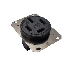 HUBBELL HBL7301A Receptacle 14-60R 125/250V AC Black 3 Pole / 4 Wire 60 A