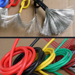 22AWG Silicone Rubber Wire Tinned Copper High Temp Resistant Soft Flexible 600V