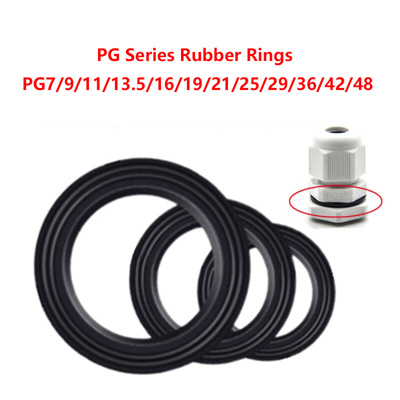 Cable Gland Rubber Seal Washer Ring Nylon PG7/9/11/13.5/16/19/21/25/29/36/42/48