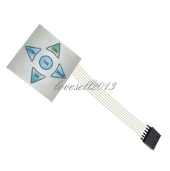 40*40mm 1×5 Matrix Array 5Key Membrane Switch Keypad Keyboard 1*5 Keys