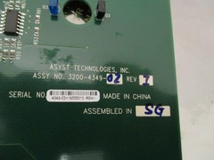 Asyst Technologies 3200-4349-02 Crossing automation board, Asyst 9701-38060-01 C