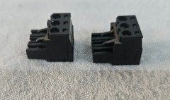 PAIR Weidmuller BLZ 5.08 3-pin Pluggable Terminal Block 250v 2.5mm