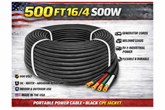 500 FT SOOW SO Cord 16/4 600V HD UL /CSA Indoor/Outdoor Portable Power Cable