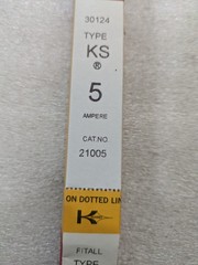 Kearney 21005 Fuse Link Type KS 5 Amp Fitall Medium Voltage Eaton Cooper Power