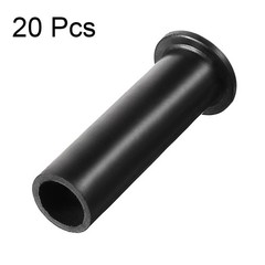 20 Pcs PVC Strain Relief Cord Boot Protector Cable Sleeve Hose 49mm Long Black