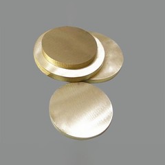 H62 Brass Circular Plate Metal Flat Foil Sheet Multiple Sizes Thickness 0.8-3mm