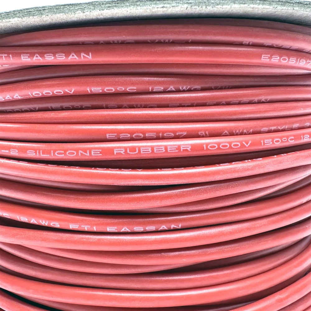 Eassan 12AWG Silicone Rubber Double Insulation Copper Wire RED E205197 6FT NEW
