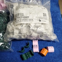 Color Code Cuffs for .63″ OD Cable CCC-0.63-C10 Siemon 100pk 1/2 Coax Clips