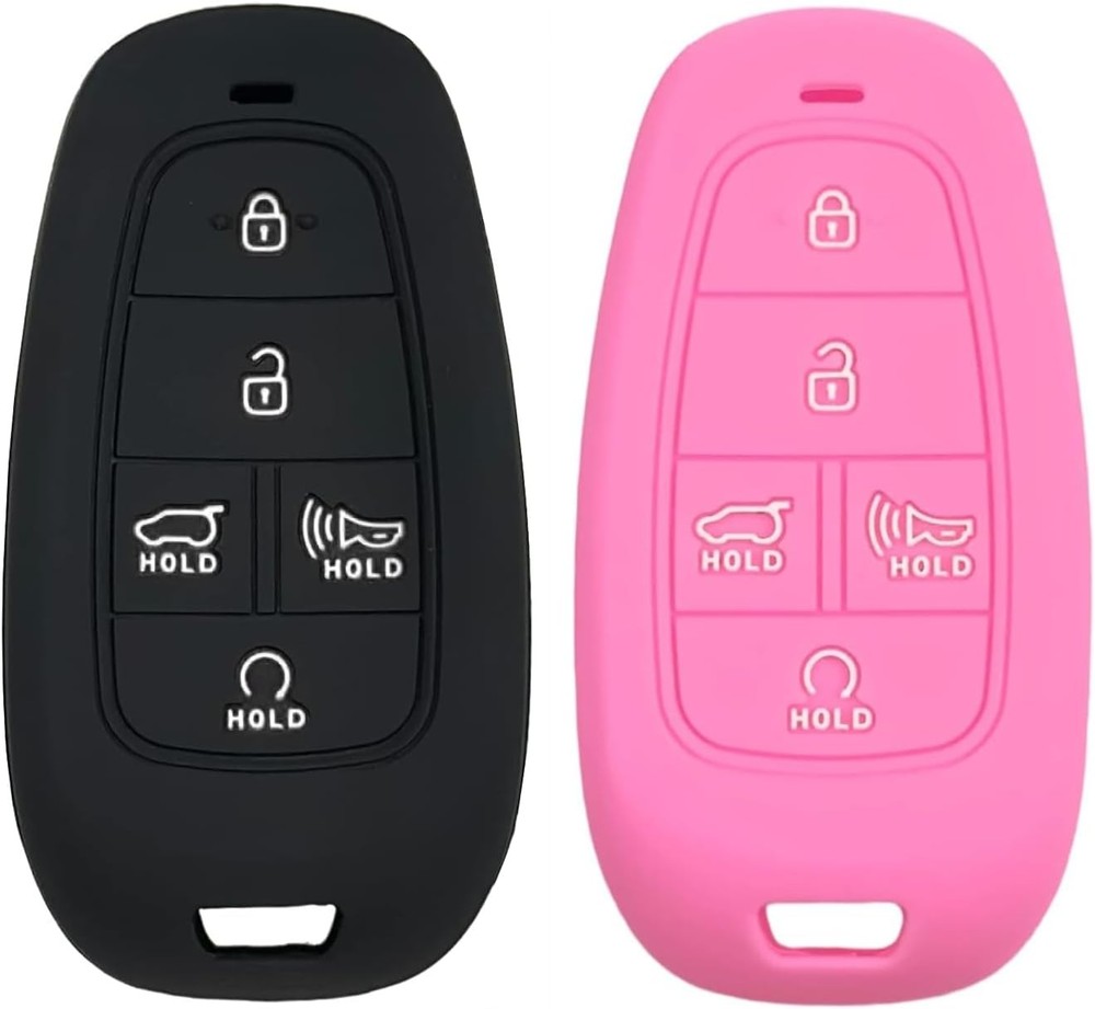 Silicone Key Fob Cover Protector for 2021-2023 Tucson Palisade Sonata Santa Fe H
