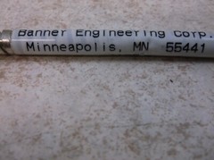 BANNER, IT13S, FIBER OPTIC CABLE, 17342 9307, F0441