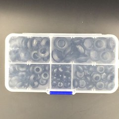 100 pieces Rubber Grommet Assortment Set Harness Grommet Wire Gasket Kit